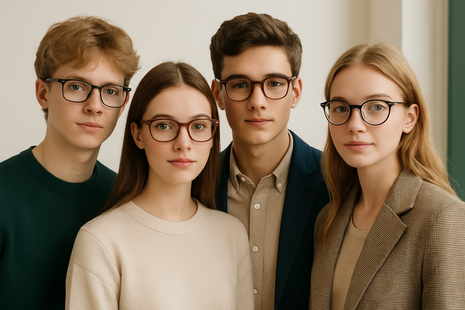 a teen aged models wearing spectacle which offers elegant look
